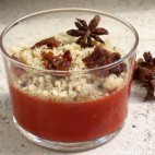 Crumble de tomates à l’anis étoilé et à l’agar agar de Clea