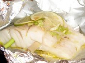 Papillote de lieu à la citronnelle Papillotes de lieu à la citronnelle
