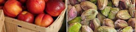 nectarines et pistaches