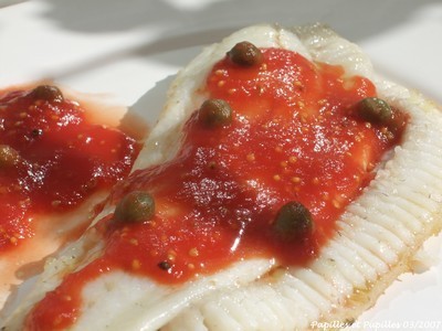 Filet de Barbue en habit rouge