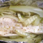 Papillotes de bar au fenouil