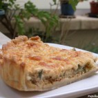 Quiche courgettes cumin mozzarella