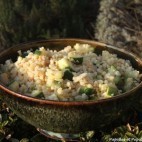 Céréales gourmandes aux dés de courgettes