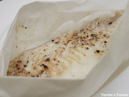 Filets de cabillaud en papillote
