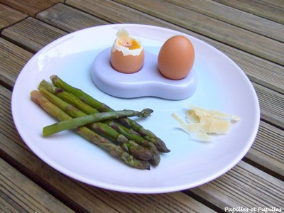 Plateau télé : Oeufs coques, asperges et Parmesan - KesKeCé