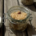 Risotto au lait de coco, à la vanille et aux raisins secs