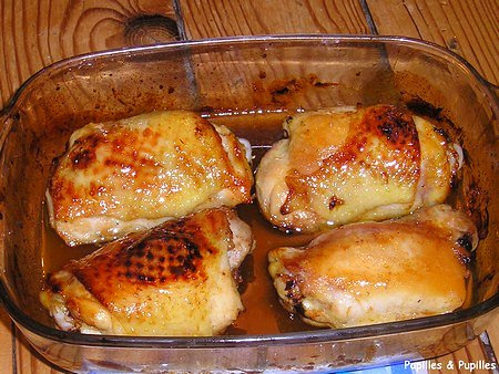 Image Papilles et Pupilles - Cuisses de poulet au miel