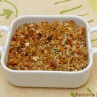 Crumble de courgettes aux céréales et à la Féta
