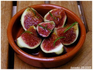 Figues au miel et au romarin