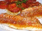 Filets de rougets aux tomates confites