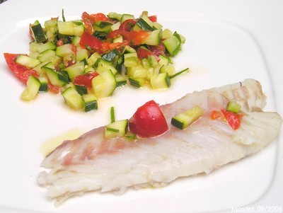 Image Papilles et Pupilles - Filet de poisson sauce fraîcheur