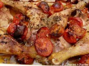 Poulet aux tomates cerises, thym et vinaigre balsamique Poulet aux tomates cerises, thym et vinaigre balsamique