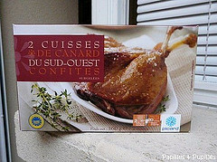 Verrine de confit de canard à la purée mousseuse de châtaignes Confit de Canard Picard