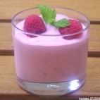 Frozen yogourt aux framboises