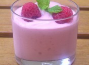 Frozen yogourt aux framboises Frozen yogourt aux framboises