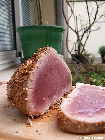 Thon rouge en croute de sésame