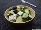 Meli Melo de courgettes, feta et olives noires Meli Melo de courgettes, feta et olives noires