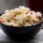 Risotto au saumon et au thym frais