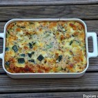 Gratin de courgettes à la mozzarella, à la menthe et aux pignons de pin