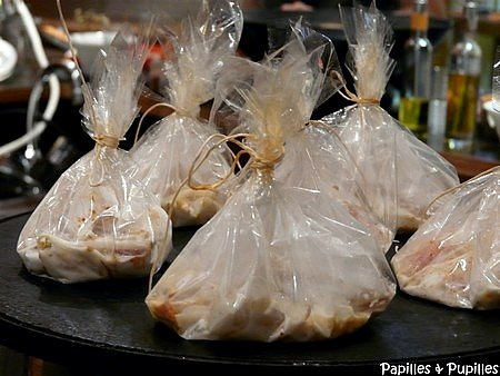 Papillotes de daurade à la citronnelle et au lait de coco