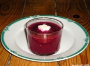 Crème de betterave au Boursin