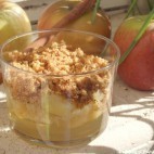 Verrine de pommes au pain d’épices à l’agar-agar
