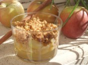 Verrine de pommes au pain d’épices à l’agar-agar Verrine de pommes au pain d’épices à l’agar-agar