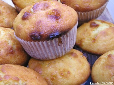 Muffins chocolat blanc et noix de macadamia