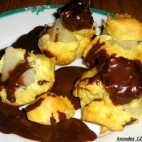 Profiteroles poires anis chocolat