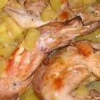 Lapin au cidre et aux pommes