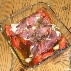Poulet rôti aux tomates et romarin