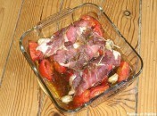 Poulet rôti aux tomates et romarin Poulet rôti aux tomates et au romarin