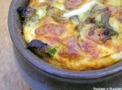 Clafoutis de courgettes à la menthe et à la mozzarella Clafoutis de courgettes à la menthe et mozzarella