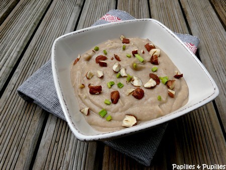 Purée de haricots blancs à la noisette