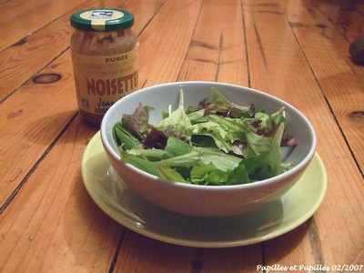 Vinaigrette à la purée de noisettes