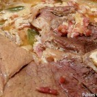 Quasi de veau au lait, à la sauge et au lard fumé