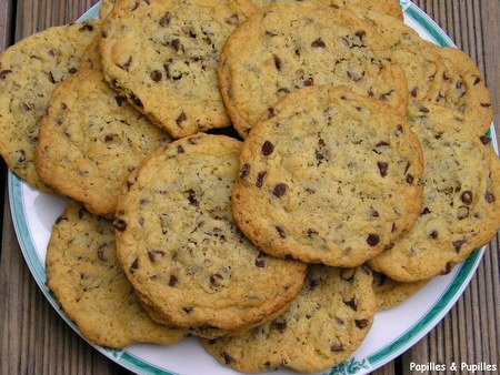 Cookies aux pépites de chocolat Image Papilles et Pupilles - Cookies aux pépites de chocolat