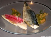 Filets de rougets et maquereaux rôtis