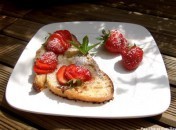 Pain perdu aux fraises