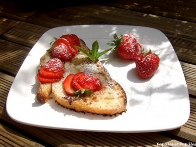 pain perdu aux fraises