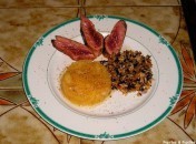 7c2bad858f25bec0b22775bb055bb4ab Magret de canard, riz sauvage et purée de pommes fruits