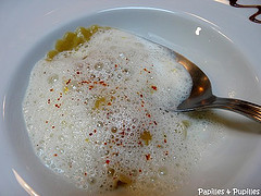 Ecume de bouillon crémée