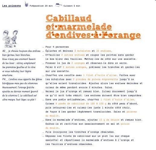 Recette Cabillaud et marmelade d