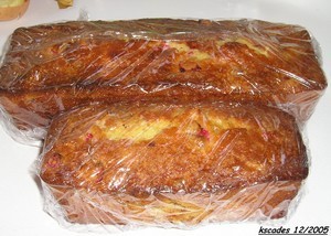 Cake aux noix et aux airelles