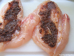 Escalopes de poulet aux deux tomates
