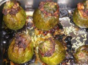 Courgettes rondes farcies
