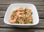 Salade de haricots Tarbais aux crevettes roses Salade de haricots Tarbais aux crevettes roses