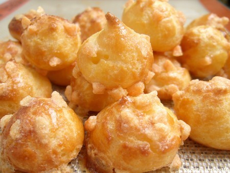 Chouquettes au sucre noisette