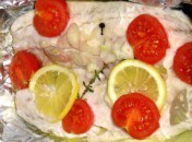 Filets de bar (loup) en papillote