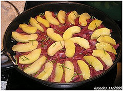 Tatin de magret aux pommes